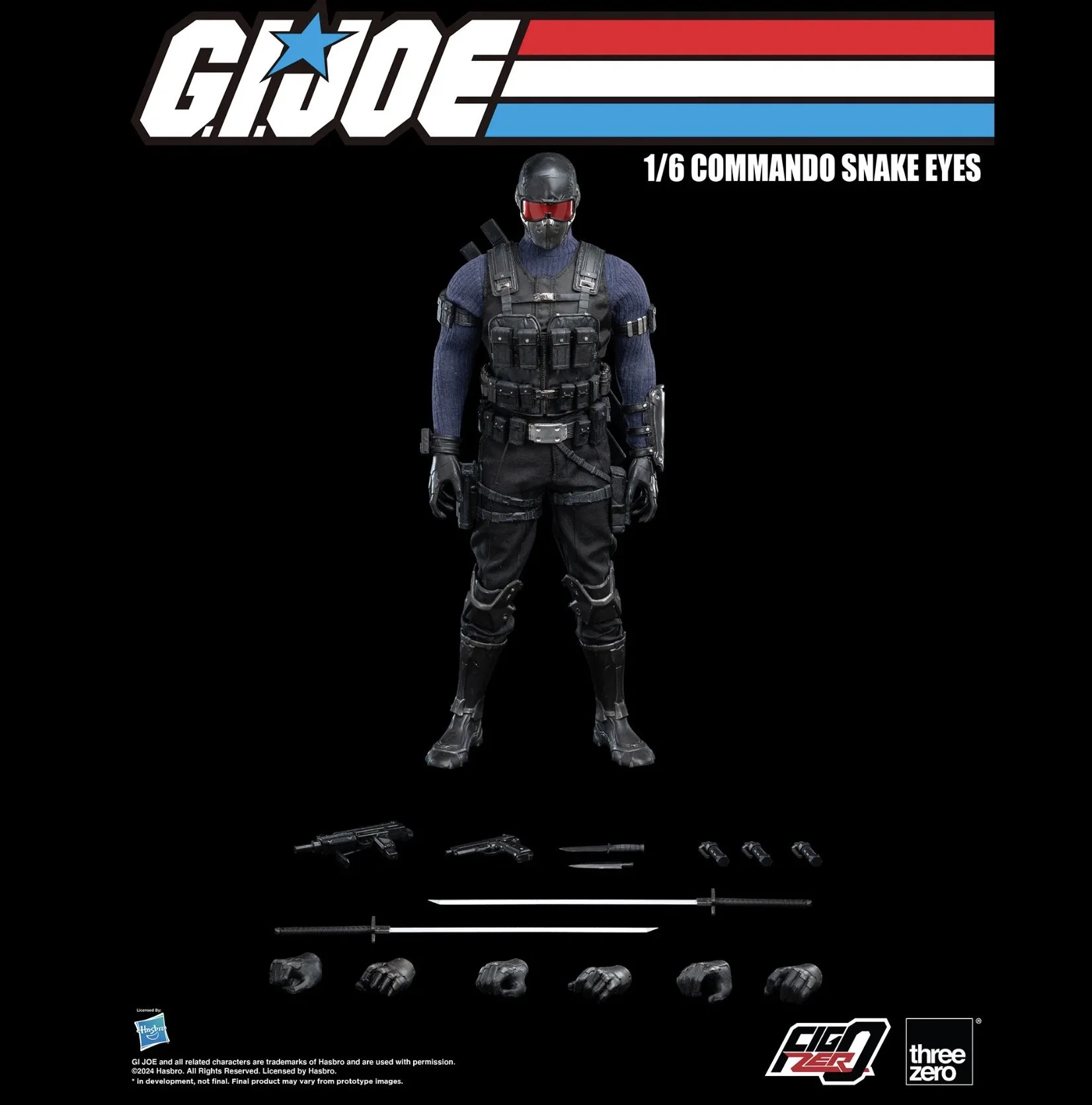 Hasbro Reveals Awesome G.I. JOE FigZero Commando Snake Eyes 1/6